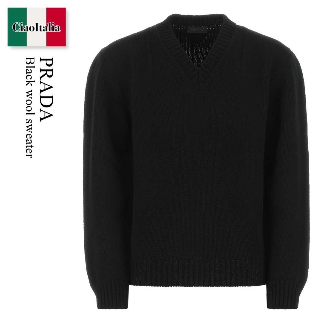 PRADA ニットポロ　黒　48サイズ 2025年最新】prada ニットポロの人気アイテム - メルカリ