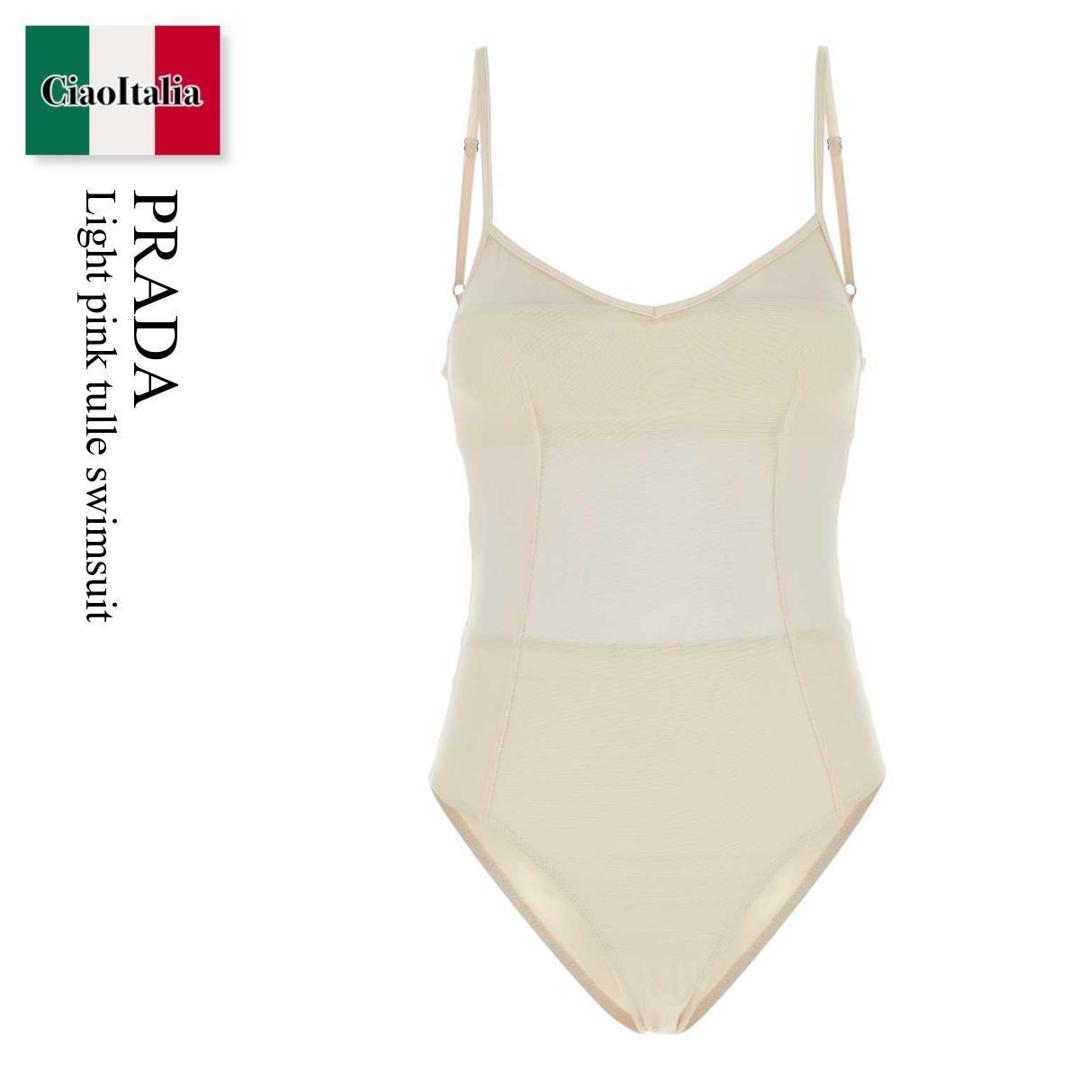 【寸法押さえる・店卸し資産境界線・早め者制覇！】 プラダ / Prada Light Pink Tulle Swimsuit / 70233S F0924 / 70233S OOO14XQ F0924 / 70233SOOO14XQ / 70233SOOO14XQ F0924 / 70233SOOO14XQF0924 / 衣裳海水着