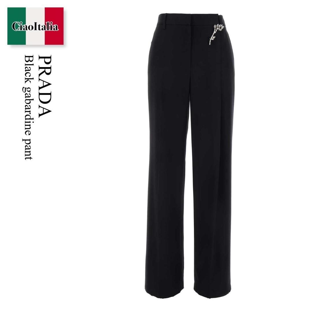 【数量限定・在庫限り・早い者勝ち!】 プラダ / Prada Black Gabardine Pant / P238IS F0008 / P238IS OOO15CD F0008 / P238ISOOO15CD / P238ISOOO15CD F0008 / P238ISOOO15CDF0008 / パンツ|Ciao Italia