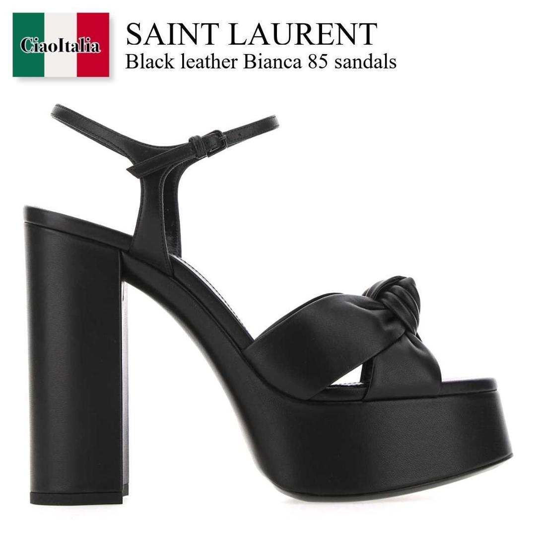 新品未使用SAINT LAURENT ブラック トングサンダル　サンローラン SAINT LAURENT サンローラン YSL サンダル トングサンダル