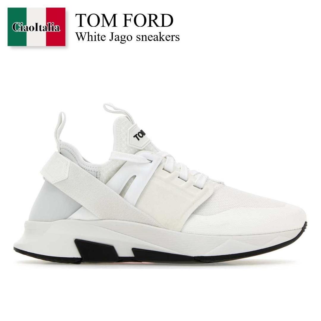 【数量限定・在庫限り・早い者勝ち!】 トム・フォード / Tom Ford White Jago Sneakers / J1100TOF001N3WW04 / J1100TOF001N3 WW04 / J1100TOF001N / J1100TOF001N 3WW04 / スニーカー|Ciao Italia