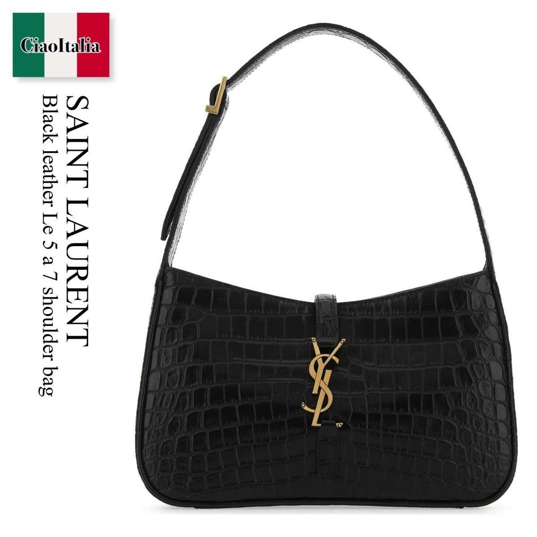 【数量限定・在庫限り・早い者勝ち！】 サンローラン / かばん / カバン / Saint Laurent Black Leather Le 5 A 7 Shoulder Bag / 657228 DZESW / 657228 DZESW 1062 / 657228DZESW / 657228DZESW 1062 / 657228DZESW1062 / ショルダーバッグ・ポシェット