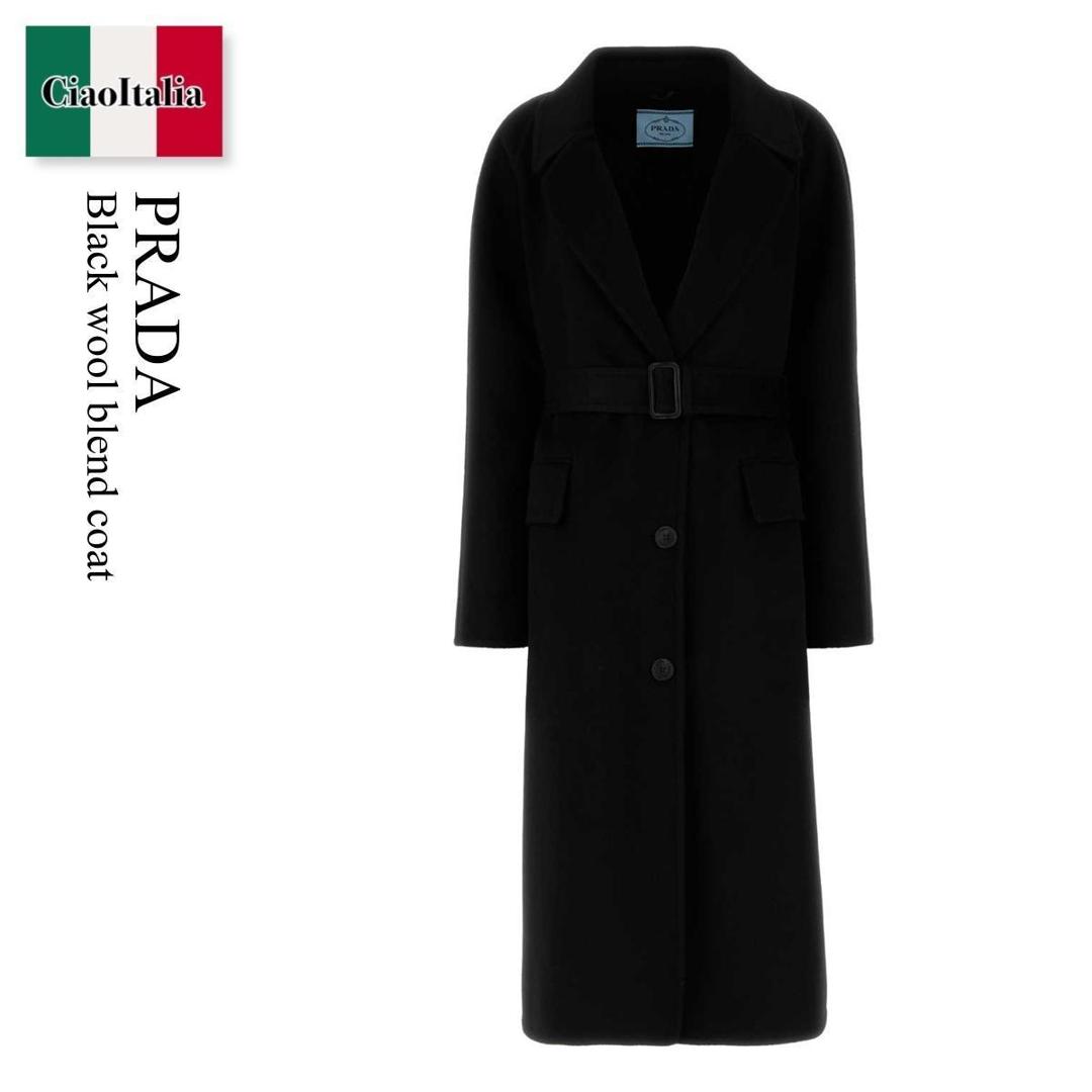 楽天市場】プラダ PRADA コート SGX390 1WQ8 F0002 ブラック