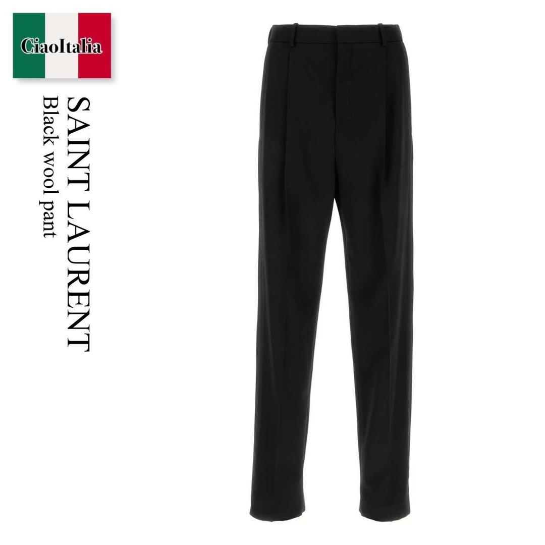 パンツ Saint Laurent 'Medaglioni' twill pants SAINT LAURENT Twill straight-leg pants | NET-A-PORTER