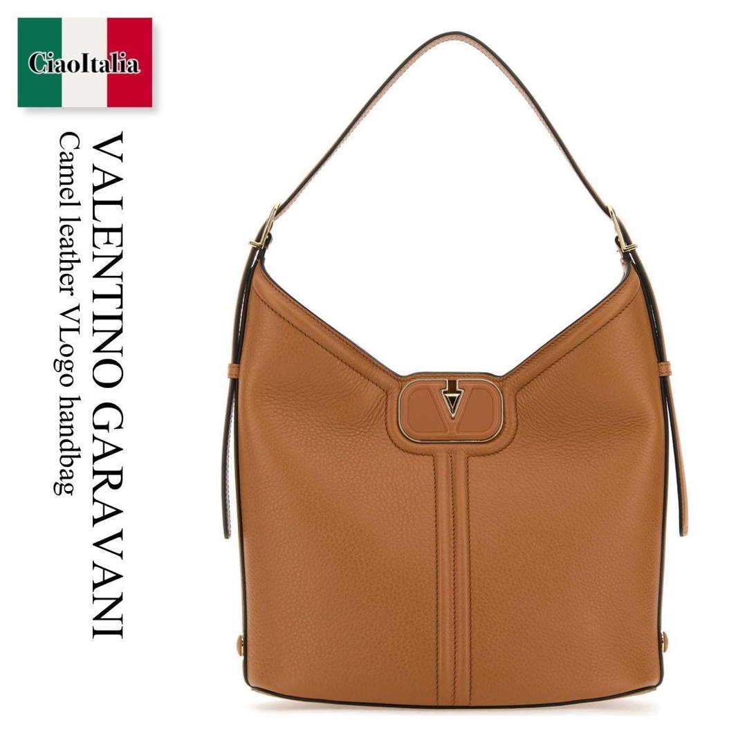 【数量限定・在庫限り・早い者勝ち！】 バレンチノ / かばん / カバン / Valentino Garavani Camel Leather Vlogo Handbag / 4W2B0N14LFN / 4W2B0N14LFN KEL / 4W2B0N14LFNKEL / ハンドバッグ