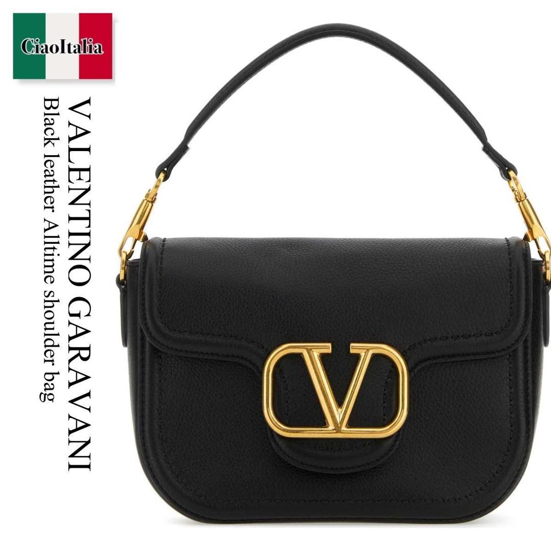 【数量限定・在庫限り・早い者勝ち！】 バレンチノ / かばん / カバン / Valentino Garavani Black Leather Alltime Shoulder Bag / 5W2B0N20IMZ / 5W2B0N20IMZ 0NO / 5W2B0N20IMZ0NO / ショルダーバッグ・ポシェット｜Ciao Italia 177,195円