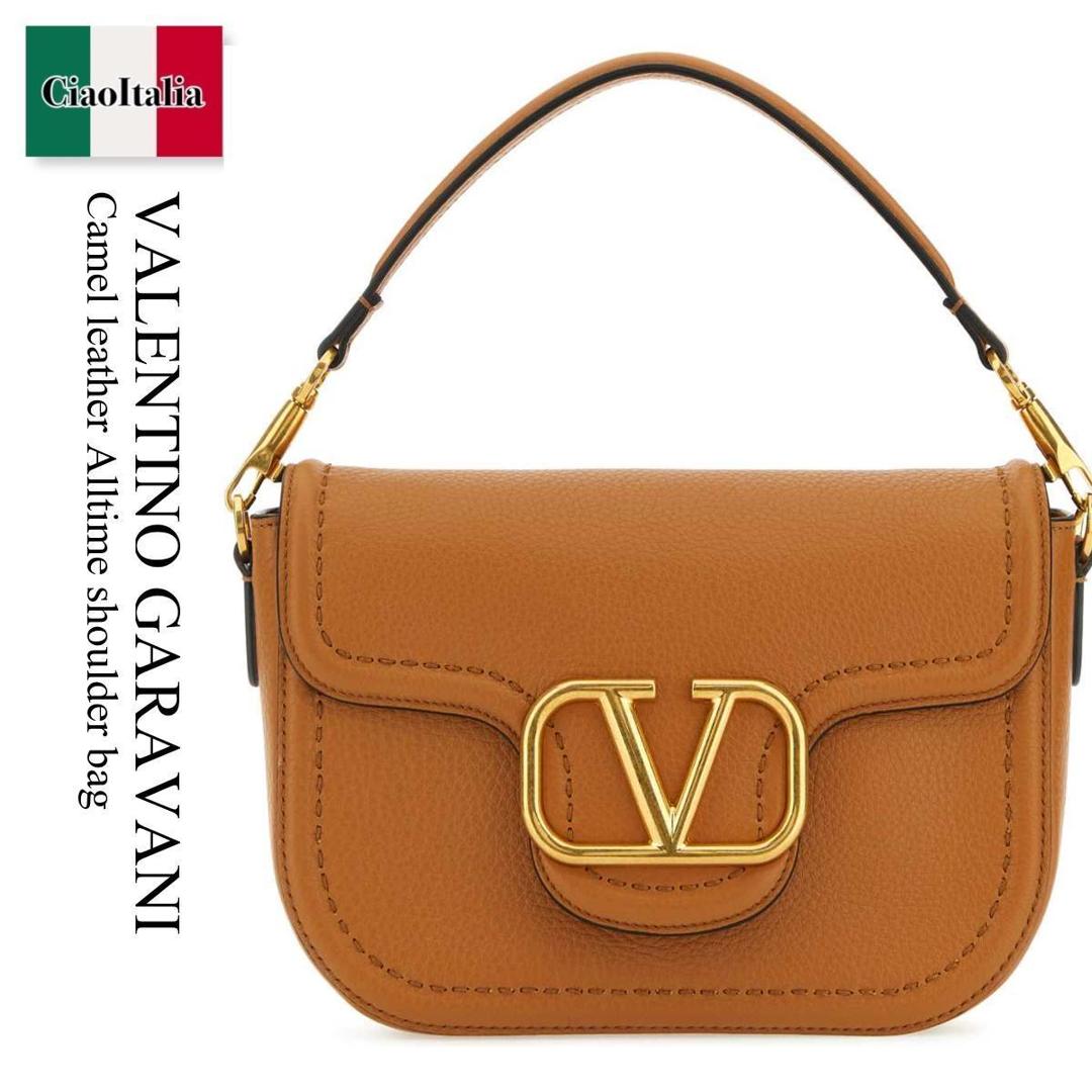 【数量限定・在庫限り・早い者勝ち！】 バレンチノ / かばん / カバン / Valentino Garavani Camel Leather Alltime Shoulder Bag / 5W2B0N20IMZ / 5W2B0N20IMZ KEL / 5W2B0N20IMZKEL / ショルダーバッグ・ポシェット