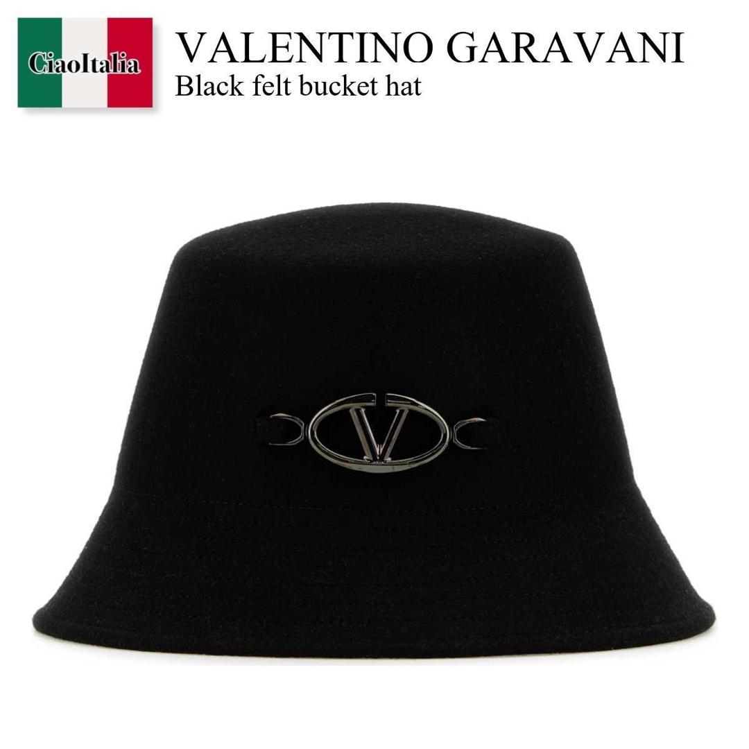 【数量限定・在庫限り・早い者勝ち！】 バレンチノ / Valentino Garavani Black Felt Bucket Hat / 5W0HGA25GMB / 5W0HGA25GMB WQX / 5W0HGA25GMBWQX / ハット｜Ciao Italia
