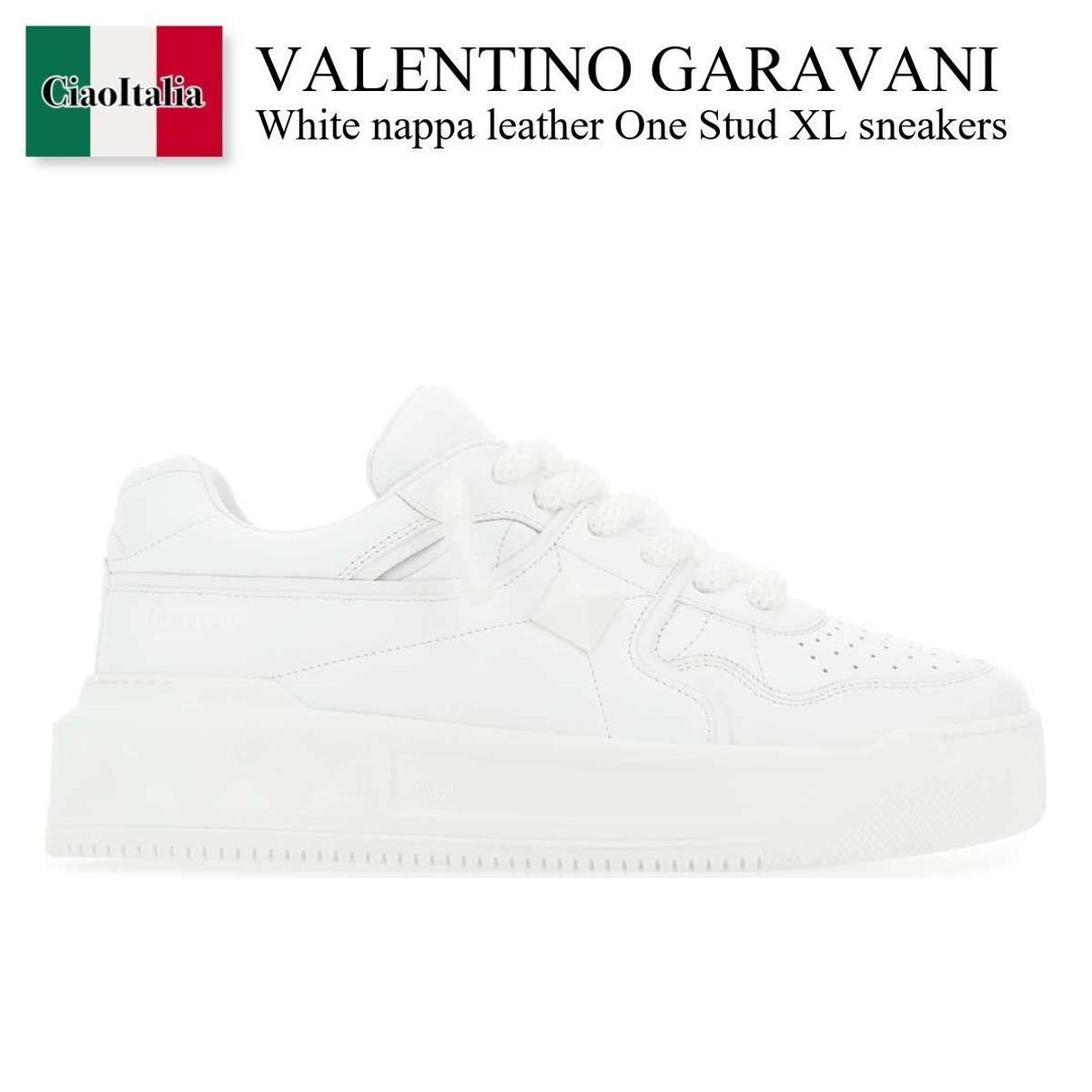 スニーカー VALENTINO SNEAKER (7Y2S0G37XTM 0BO) One Stud Xl Nappa Leather Low-top Sneaker for Man in White