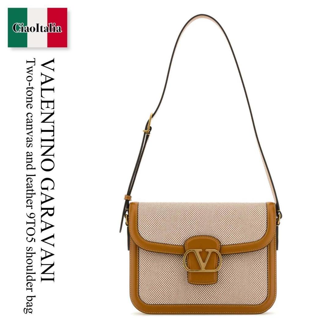 【数量限定・在庫限り・早い者勝ち！】 バレンチノ / かばん / カバン / Valentino Garavani Two-Tone Canvas And Leather 9To5 Shoulder / 6W2B0R15CJP / 6W2B0R15CJP REK / 6W2B0R15CJPREK / ショルダーバッグ・ポシェット