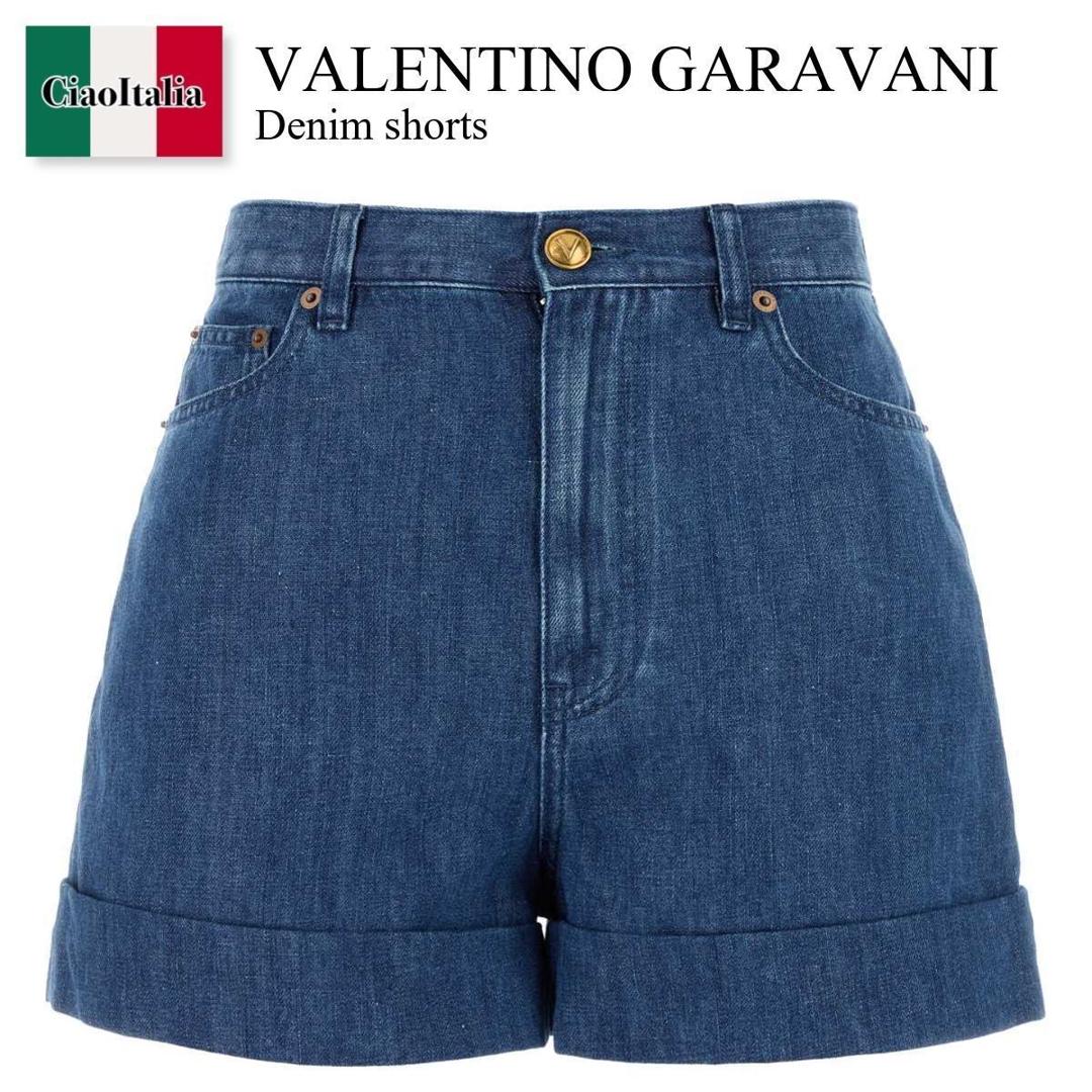 VALENTINO トワルイコノグラフ デニムショートパンツ 24 VALENTINO ト