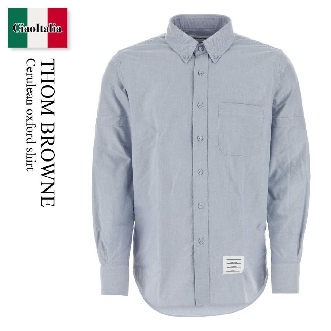 【寸法押さえる・店卸し資産境界線・早め者制覇！】 トム 赤銅色 / Thom Browne Cerulean Oxford Shirt / MWL403OF0313 / MWL403OF0313 480 / MWL403OF0313480 / プルオーバー