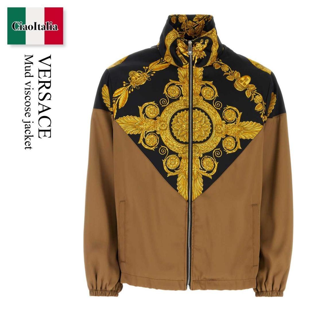 ↓A.VERSACE アルフレッド ヴェルサーチ 総柄 ジップジャケット 激レア！ A.VERSACE ヴェルサーチ ナイロンセットアップ 90s