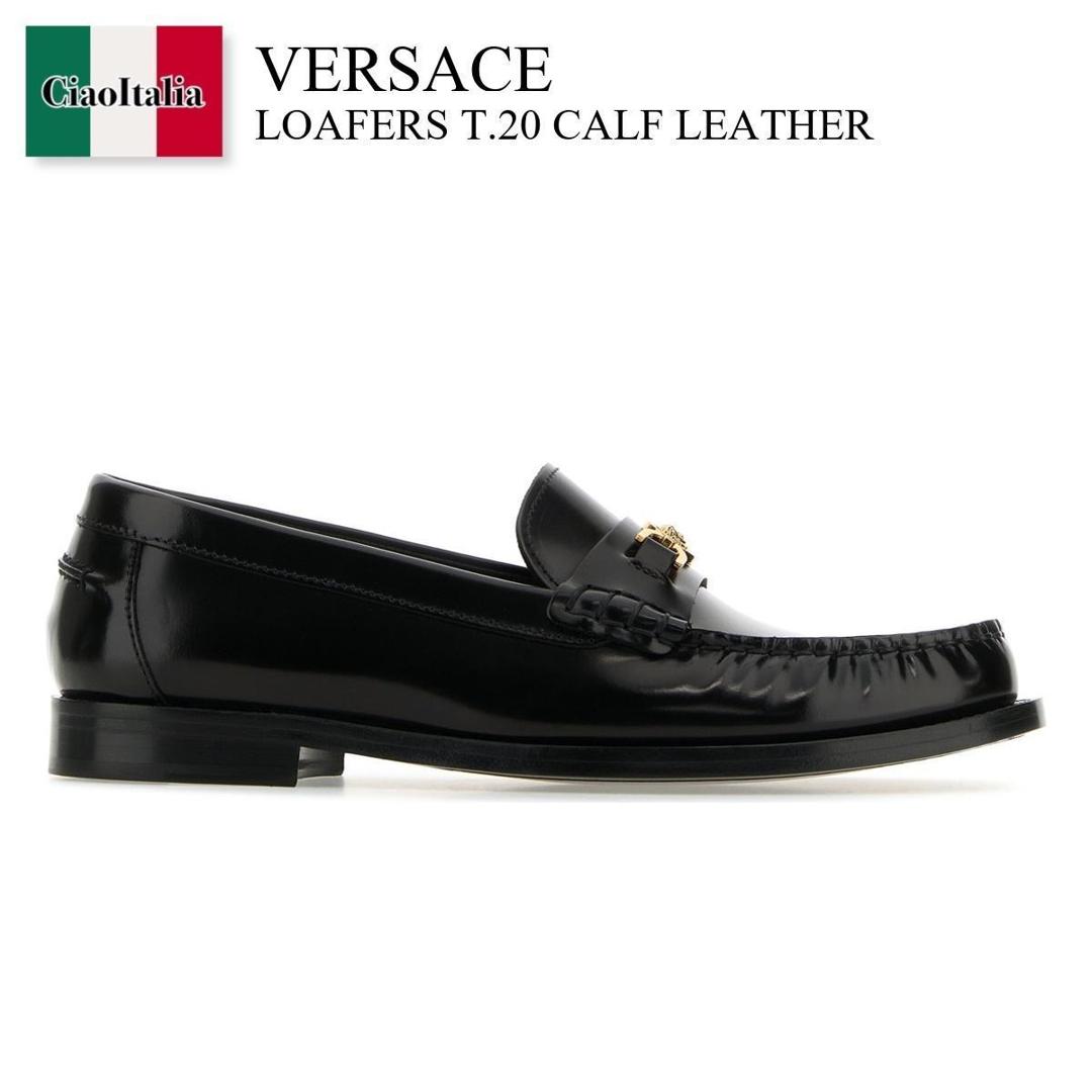 【数量限定・在庫限り・早い者勝ち！】 ヴェルサーチェ / Versace Loafers T.20 Calf Leather / 10121 231A08773 / 10121 231A08773 1B00V / 10121231A08773 / 10121231A08773 1B00V / 10121231A087731B00V / ローファー・オックスフォード