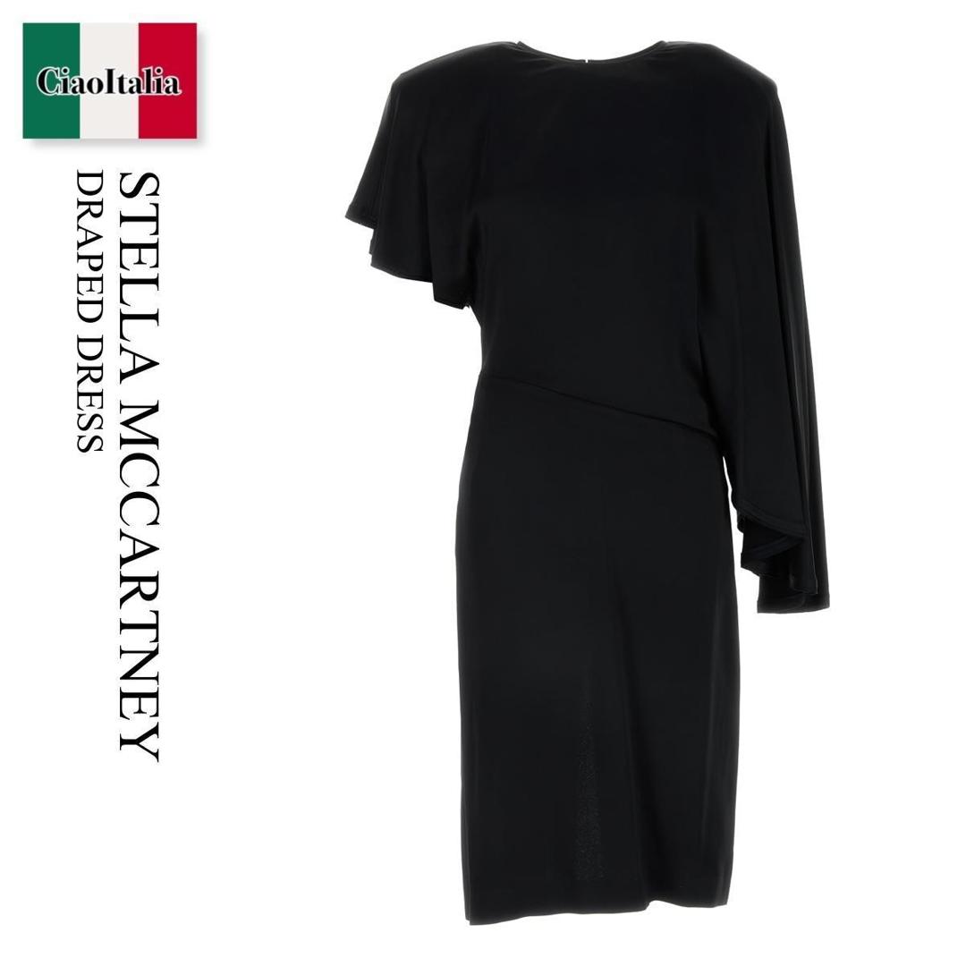 【数量限定・在庫限り・早い者勝ち!】 ステラ・マッカートニー / Stella Mccartney Draped Dress / 6A0446 3BU370 / 6A0446 3BU370 1000 / 6A04463BU370 / 6A04463BU370 1000 / 6A04463BU3701000 / ワンピース