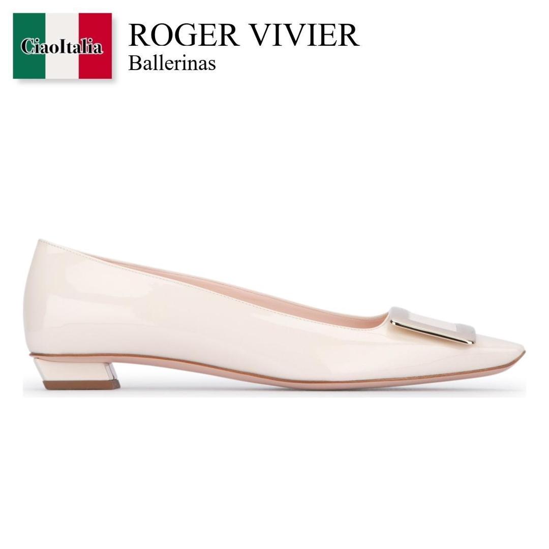 【寸法押さえる・店卸し資産境界線・早め者制覇！】 ロジェ・ヴィヴィエ / Roger Vivier Ballerinas / RVW00700920D1P / RVW00700920D1P 9997 / RVW00700920D1P9997 / バレーシューズ
