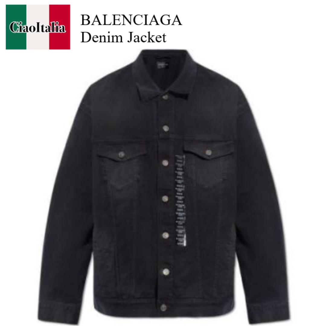 VIPセール☆国内発送【BalenciagaI】ロゴデニムジャケット BALENCIAGA - 美品 BALENCIAGA バレンシアガ 509118 TSB06
