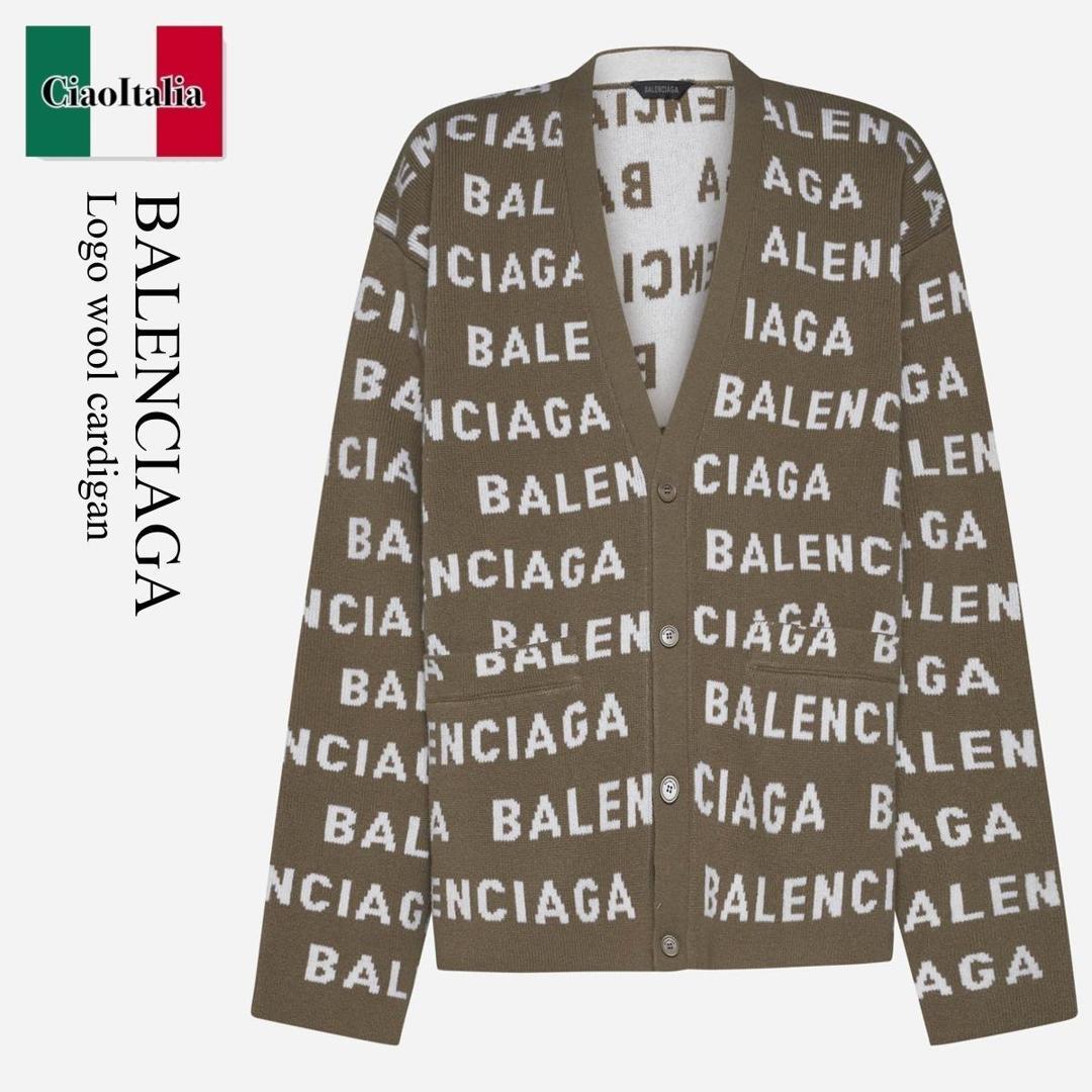 BALENCIAGA ロゴカーディガン Balenciaga - All over logo cardigan Pink - The Corner