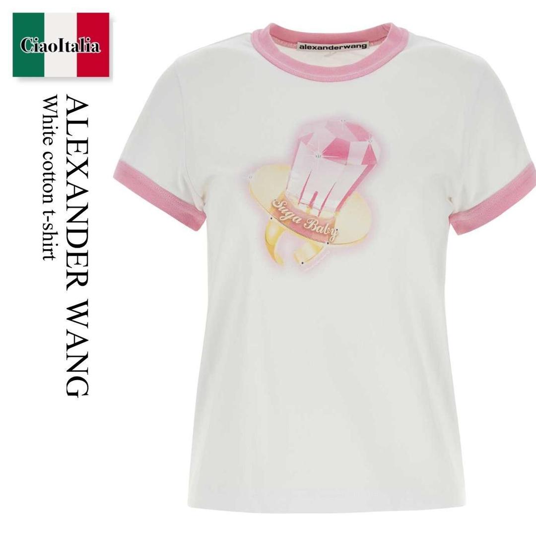 alexanderwang Tシャツ ロゴ アレキサンダーワン ウォッシュ Alexander Wang/アレキサンダーワン/ACID WASHED CLASSIC SHORT