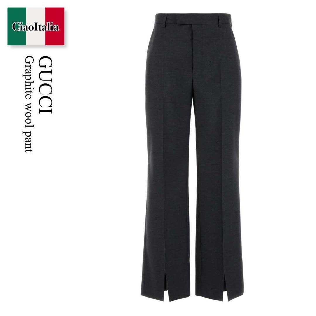 【数量限定・在庫限り・早い者勝ち！】 グッチ / Gucci Graphite Wool Pant / 828769 Z7AO2 / 828769 Z7AO2 1505 / 828769Z7AO2 / 828769Z7AO2 1505 / 828769Z7AO21505 / パンツ｜Ciao Italia
