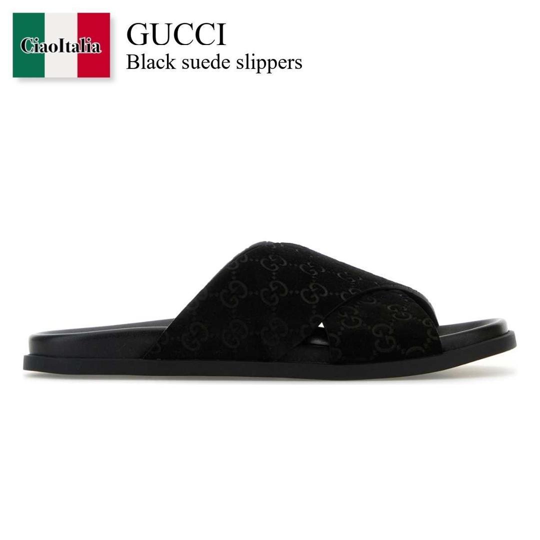 GUCCI　グッチ　プリンスタウン　ウィメンズスリッパ　黒　ブラック プリンスタウン〕ウィメンズ スリッパブラック レザー | GUCCI公式