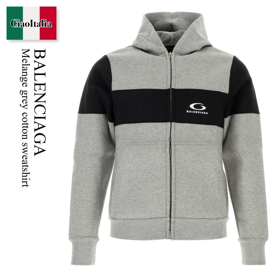 【物量制限事項・店卸し資産極限点・早め者制覇！】 バレンシアガ / Balenciaga Melange Grey Cotton Sweatshirt / 808832 TRVJ2 / 808832 TRVJ2 1167 / 808832TRVJ2 / 808832TRVJ2 1167 / 808832TRVJ21167 / スウェット・トレーナー
