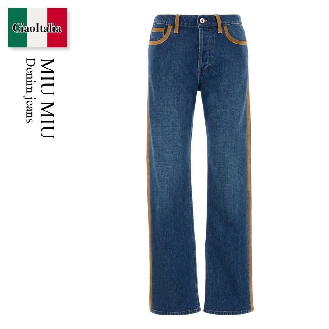 miu miu 2023年　ブラックデニム gwp482 miu MIUMIU ミュウミュウ ジーンズ GWP482 115V レディース