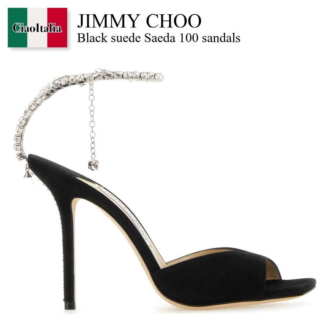 JIMMY CHOO　ジミーチュウ　バックストラップ　サンダル　ブラック37 JIMMY CHOO Jimmy Choo ジミーチュウ サンダル JUDE SANDAL M