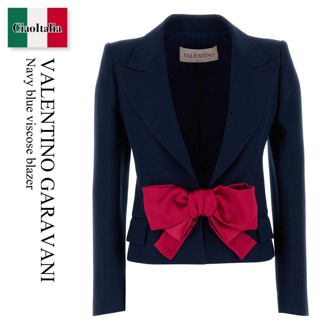 【数量限定・在庫限り・早い者勝ち!】 バレンチノ / Valentino Garavani Navy Blue Viscose Blazer / 6B0CEI3298T / 6B0CEI3298T 9QL / 6B0CEI3298T9QL / ジャケット|Ciao Italia