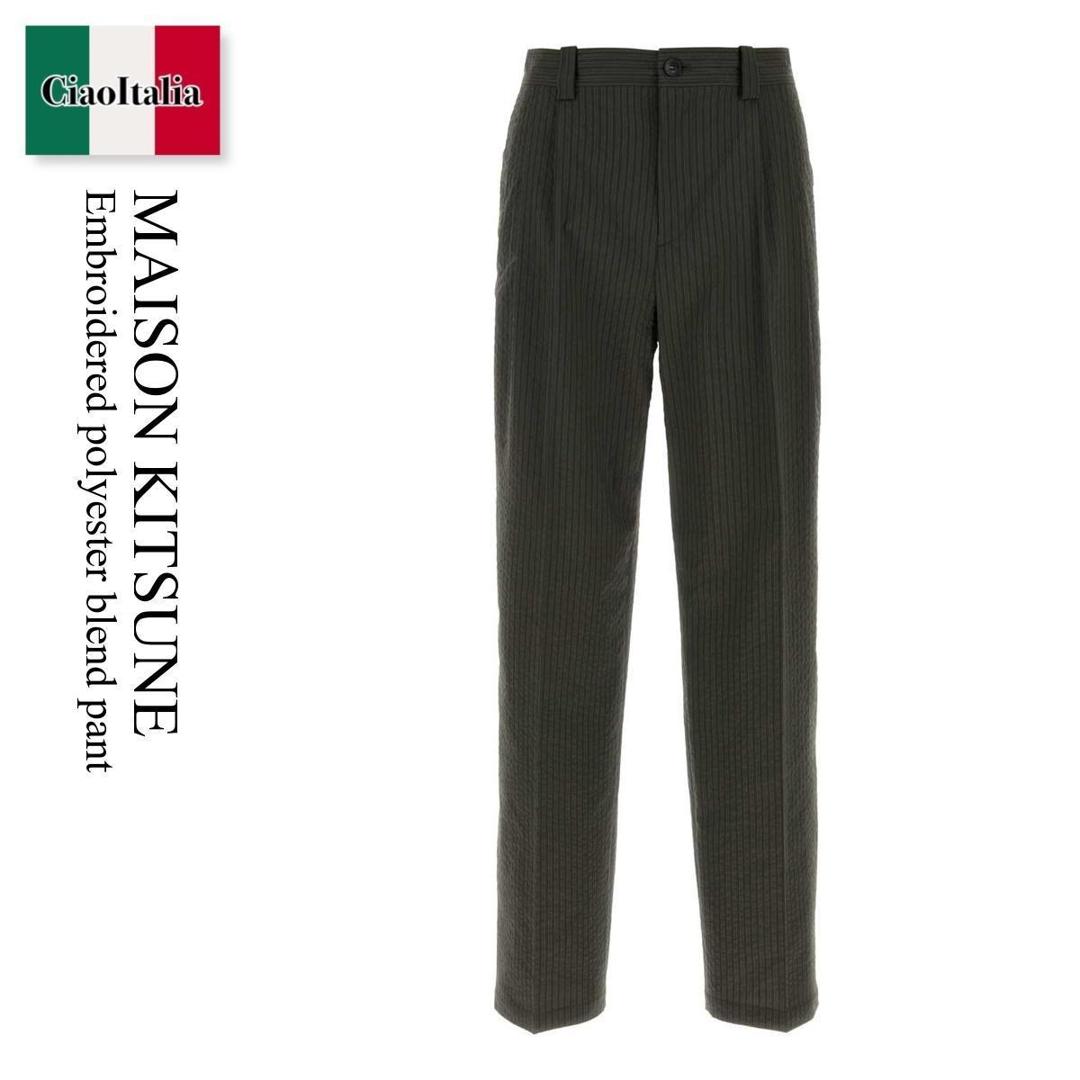 新品未使用　MAISON KITSUNÉ カーキ チノパン スラックス 392315_t_a1.jpg