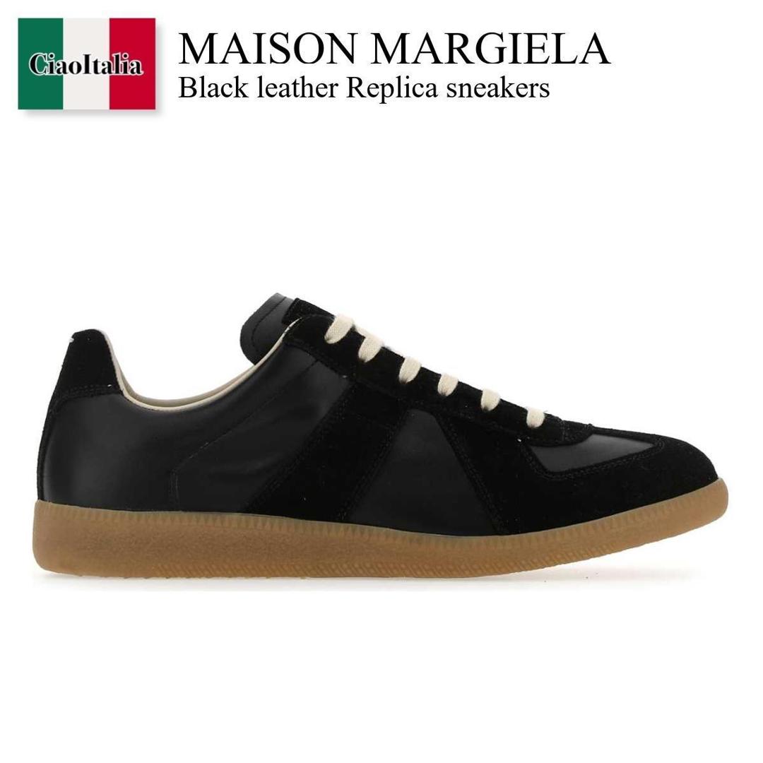 関税・送料込 MM6 MAISON MARGIELA Replica Black スニーカー MM6 Maison Margiela Black Replica Sneakers MM6 Maison Margiela