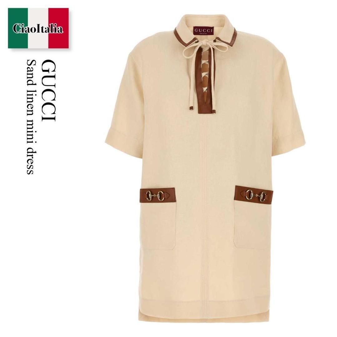 楽天市場】グッチ GUCCI ワンピース ブラック タイガーボタン 半袖