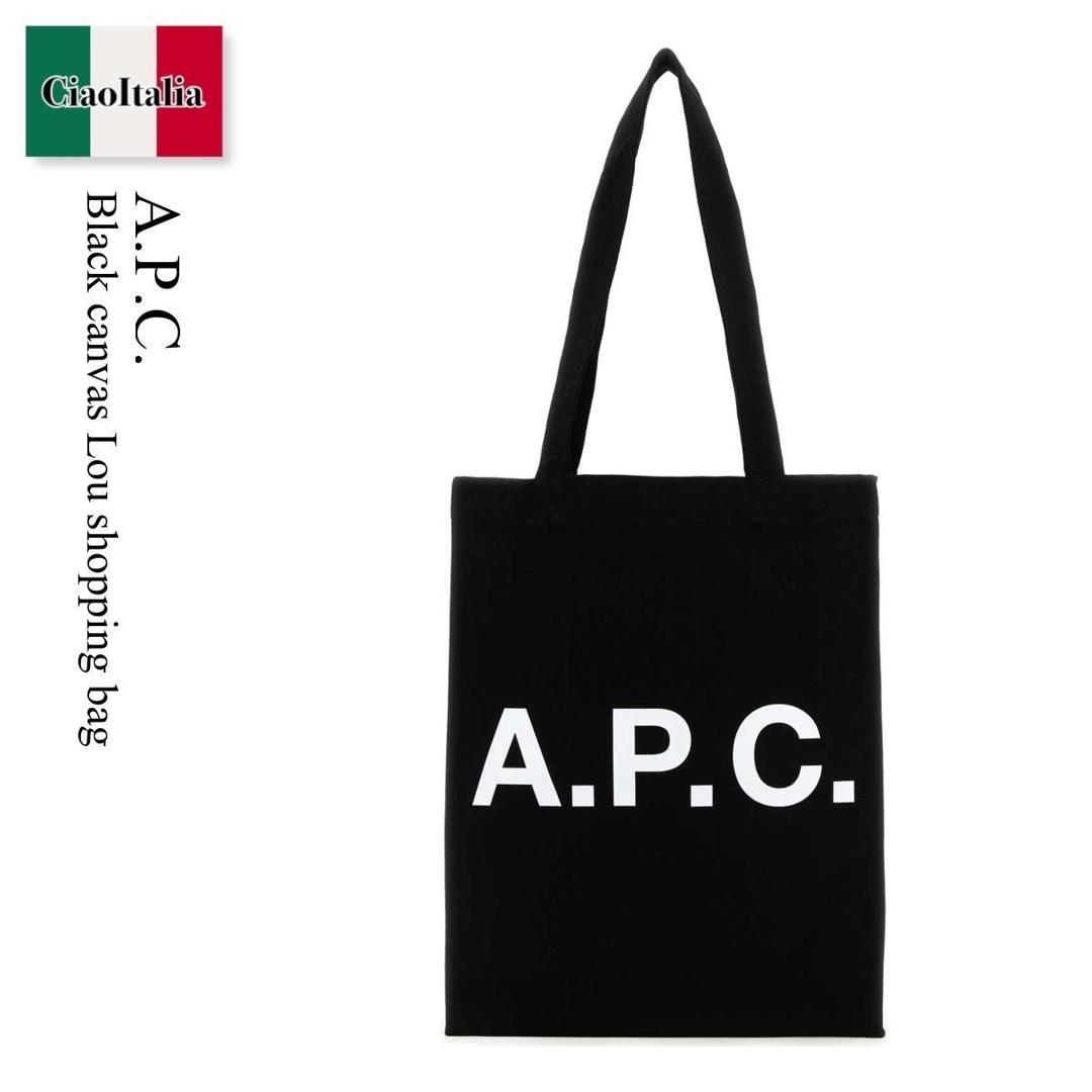【数量限定・在庫限り・早い者勝ち!】 A.P.C. / かばん / カバン / A.P.C. Black Canvas Lou Shopping Bag / COZZS M61442 / COZZS M61442 LZZ / COZZSM61442 / COZZSM61442 LZZ / COZZSM61442LZZ / トートバッグ|Ciao Italia