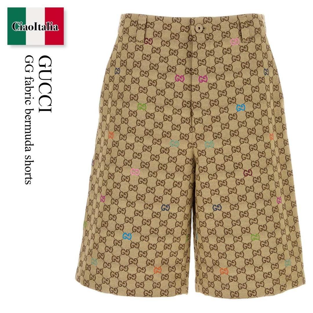 楽天市場】グッチ GUCCI GGエンブロイダリー コットン ショート パンツ