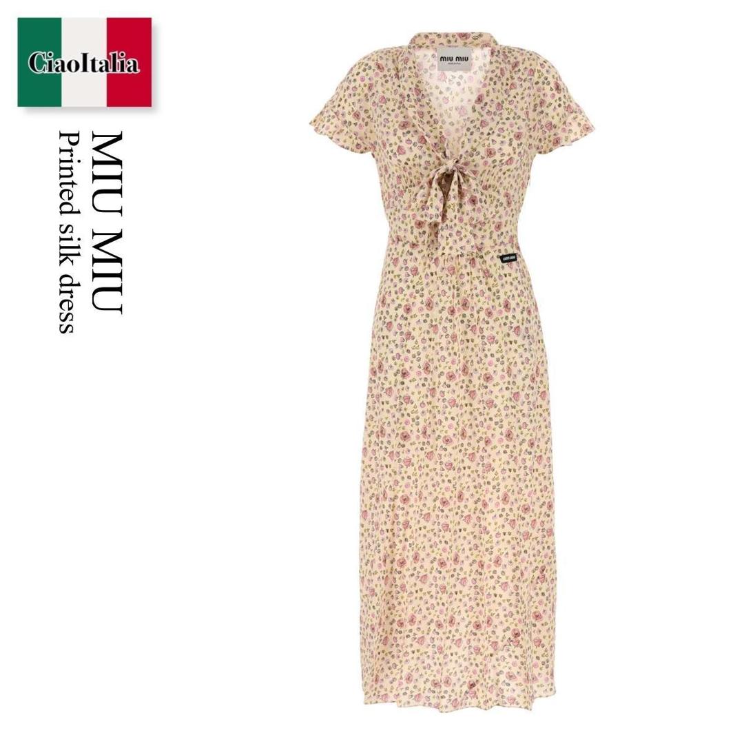 miumiu ワンピース 超キュート☆Miu Miu☆定番☆ポルカドットプリントワンピース