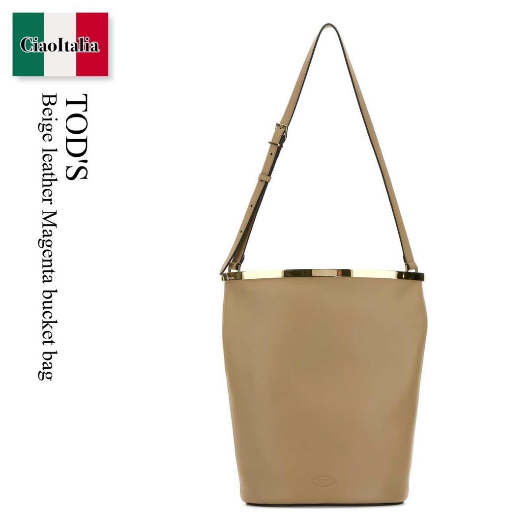 【数量限定・在庫限り・早い者勝ち！】 トッズ / かばん / カバン / Tod'S Beige Leather Magenta Bucket Bag / XBWCRNK0200UCT / XBWCRNK0200UCT C803 / XBWCRNK0200UCTC803 / ショルダーバッグ・ポシェット