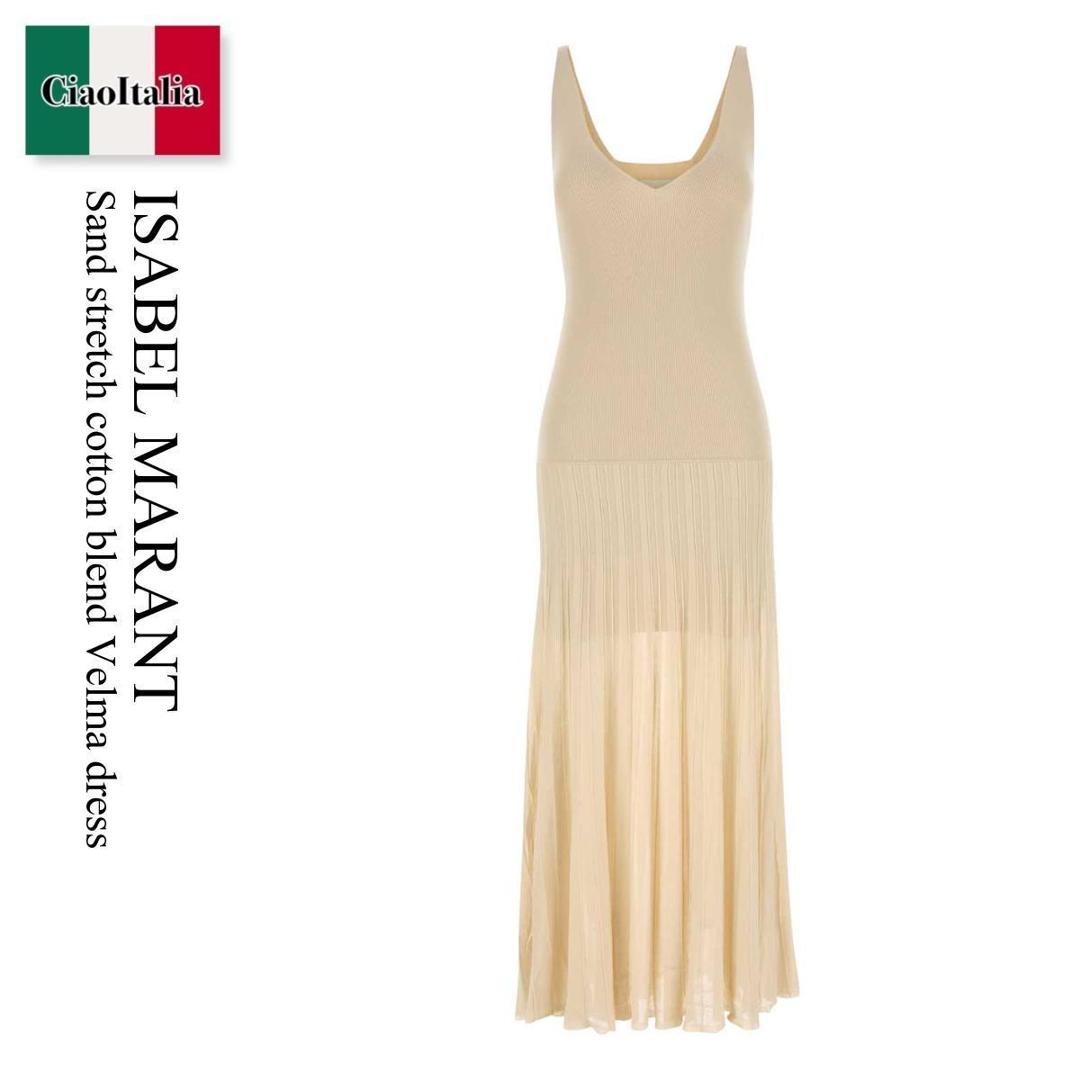 【数量限定・在庫限り・早い者勝ち！】 イザベルマラン / Isabel Marant Sand Stretch Cotton Blend Velma Dress / RO0869 FAC2L03I / RO0869 FAC2L03I 90LB / RO0869FAC2L03I / RO0869FAC2L03I 90LB / RO0869FAC2L03I90LB / ワンピース