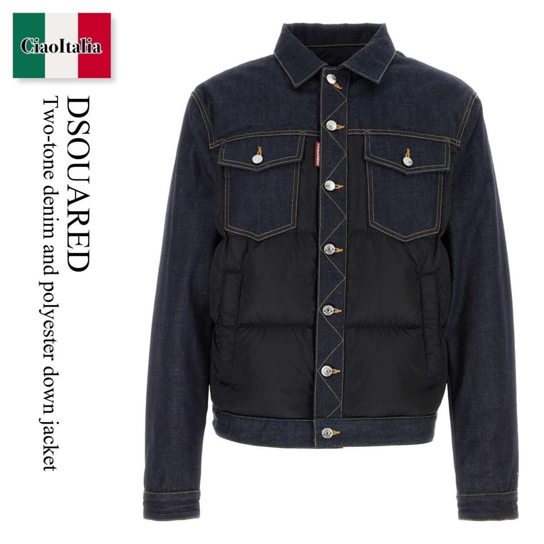 新品‼️DSQUARED2 ダウンジャケット DSQUARED2 ディースクエアード フード フルジップ ダウン