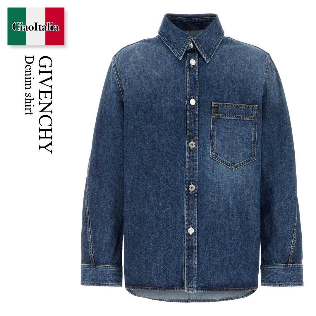 【寸法押さえる・店卸し資産境界線・早め者制覇！】 ジバンシィ / Givenchy Denim Shirt / BM615W516L / BM615W516L 401 / BM615W516L401 / プルオーバー