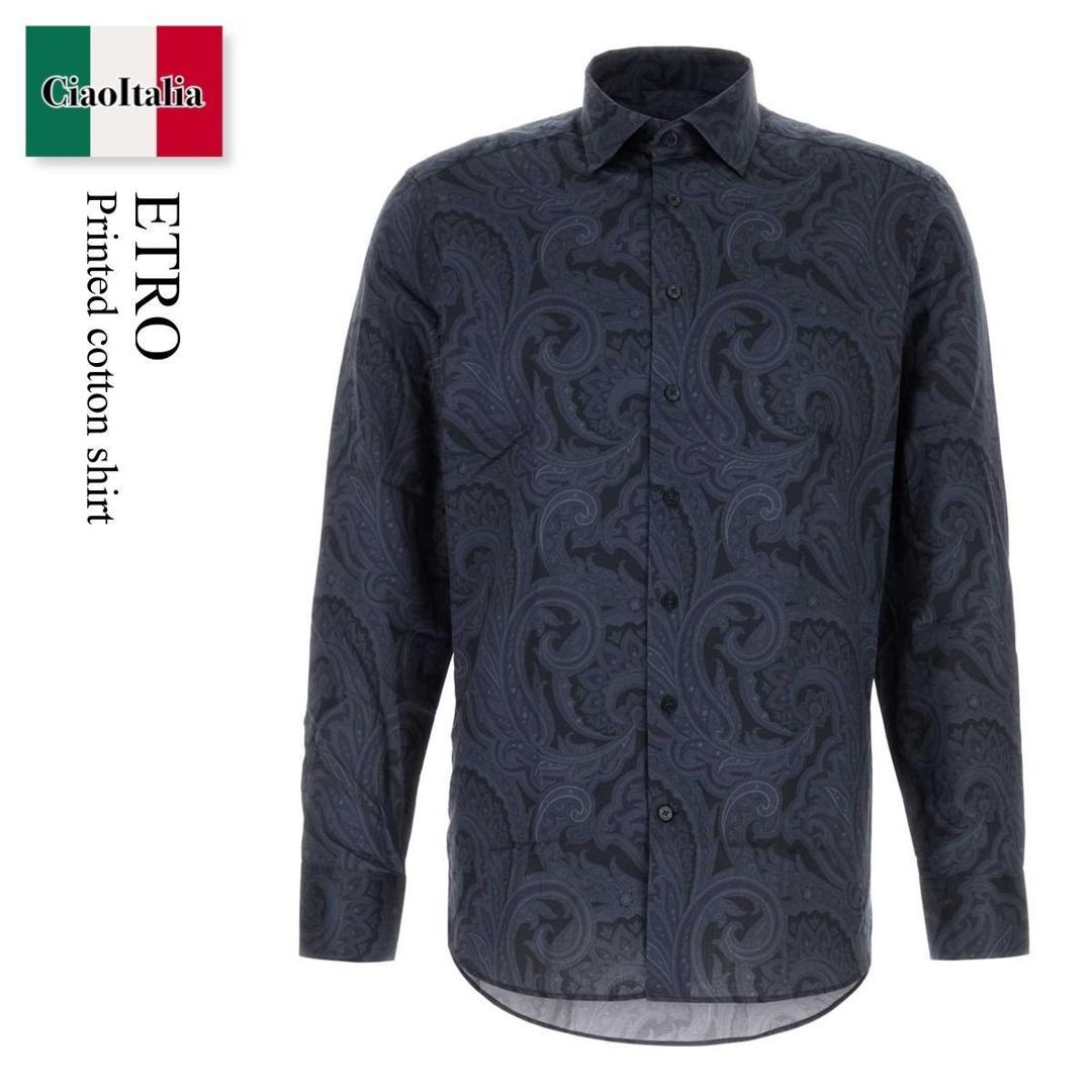 【数量限定・在庫限り・早い者勝ち！】 エトロ / Etro Printed Cotton Shirt / MRIB0 00199SA5M1 / MRIB0 00199SA5M1 X0883 / MRIB000199SA5M1 / MRIB000199SA5M1 X0883 / MRIB000199SA5M1X0883 / シャツ