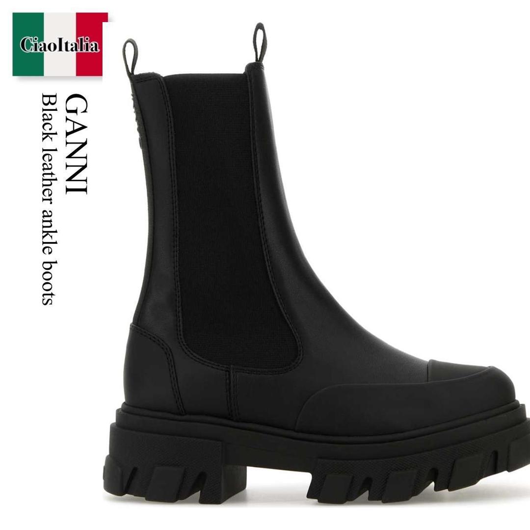 楽天市場】GANNI ガニー ロングブーツ High Chelsea Boot Black