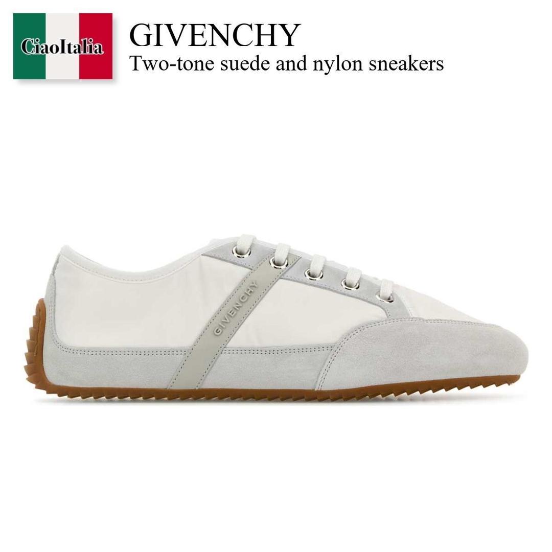 【数量限定・在庫限り・早い者勝ち！】 ジバンシィ / Givenchy Two-Tone Suede And Nylon Sneakers / BH00AZH1WL / BH00AZH1WL 100 / BH00AZH1WL100 / スニーカー