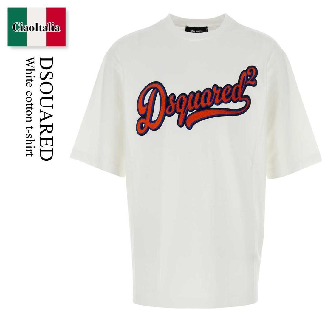 【数量限定・在庫限り・早い者勝ち!】 ディースクエアード / Dsquared White Cotton T-Shirt / S74GD1435 S24583 / S74GD1435 S24583 100 / S74GD1435S24583 / S74GD1435S24583 100 / S74GD1435S24583100 / Tシャツ・カットソー