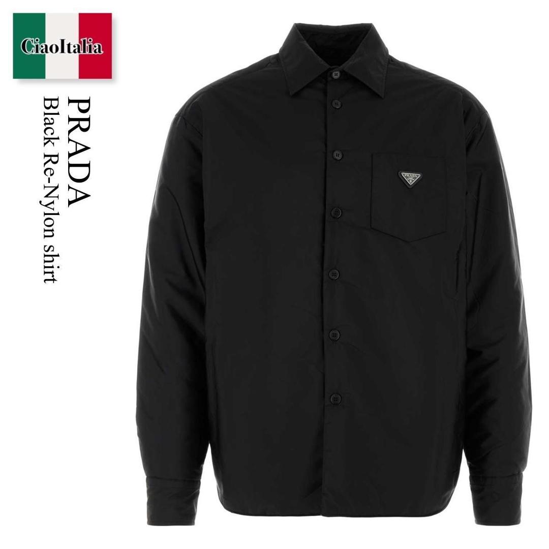 プラダ シャツジャケット リナイロン 長袖 半袖 2way トライアングルロゴ 楽天市場】PRADA プラダ シャツジャケット SC548 1WQ8 メンズ Re