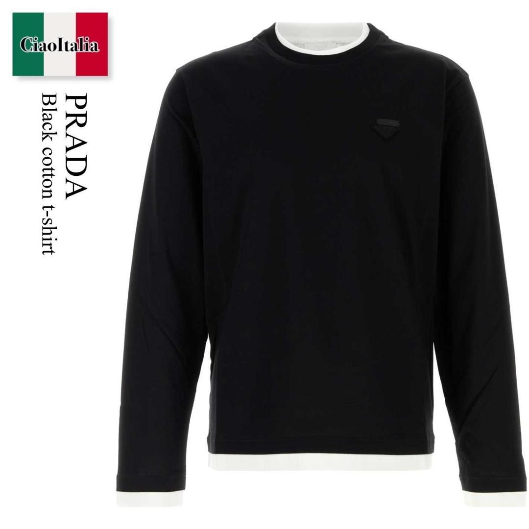 PRADA ブラック Tシャツ 楽天市場】【アウトレット】【ラスト1点】プラダ PRADA クルー