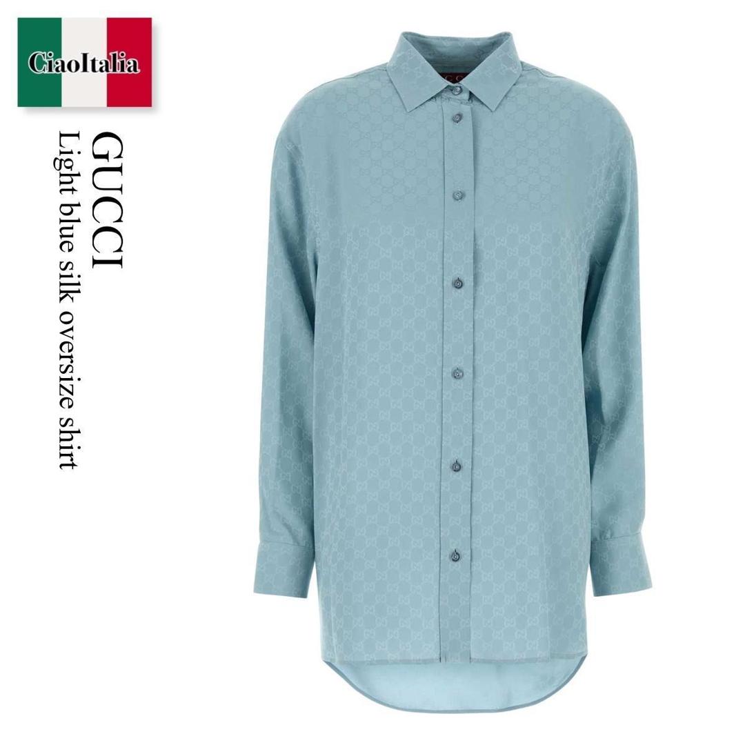 Gucci シャツ グッチ GUCCI グッチ レトロ フラワー＆ポニー コットン