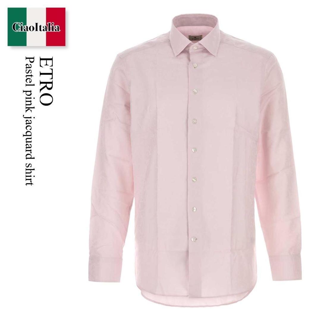 【数量限定・在庫限り・早い者勝ち！】 エトロ / Etro Pastel Pink Jacquard Shirt / MRIB0 00199TJ599 / MRIB0 00199TJ599 F0043 / MRIB000199TJ599 / MRIB000199TJ599 F0043 / MRIB000199TJ599F0043 / シャツ