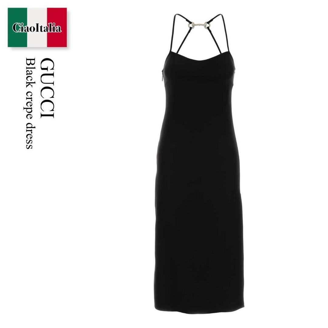 楽天市場】グッチ GUCCI ワンピース ブラック タイガーボタン 半袖