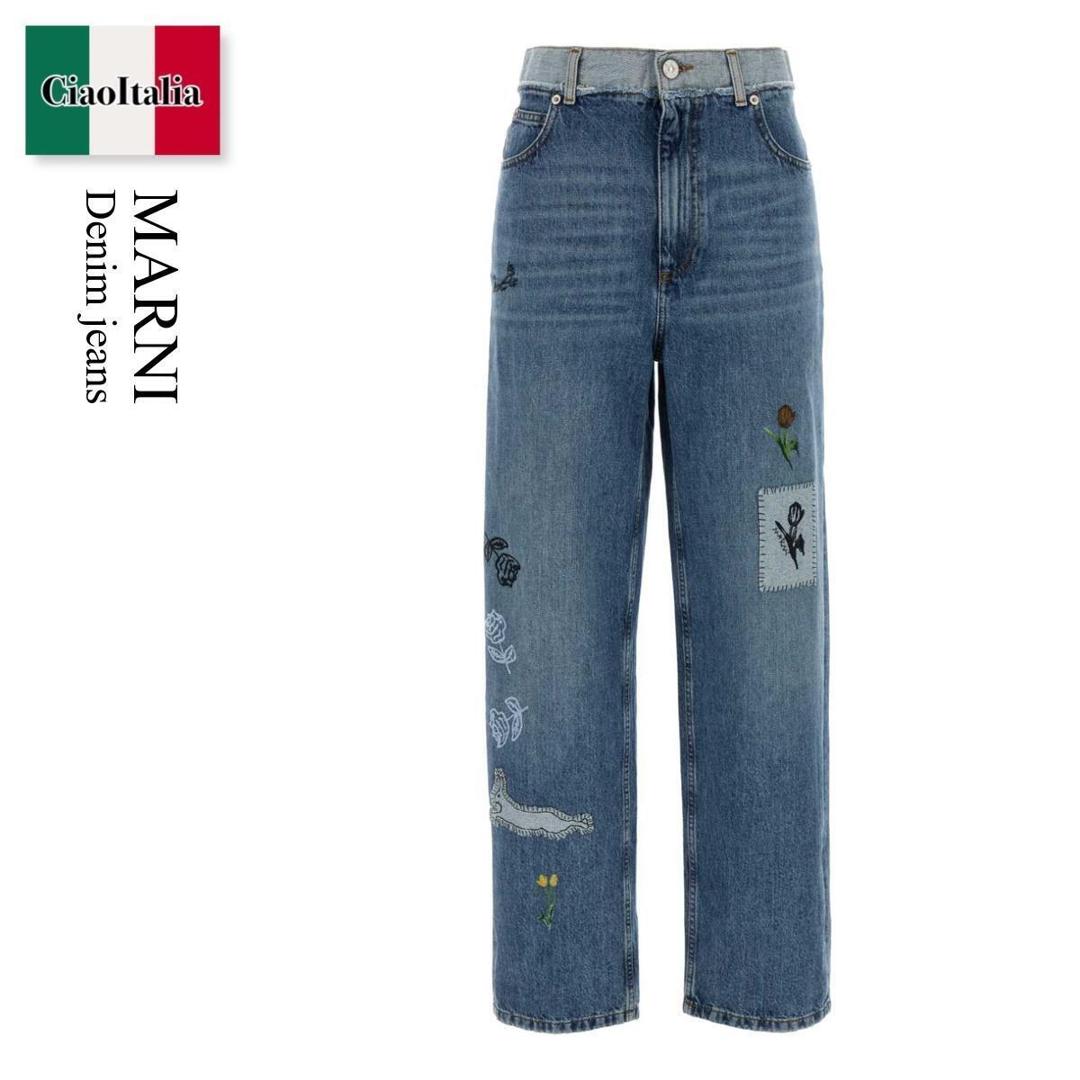 今期 MARNI マルニ オーガニックコットン ワイドジーンズ 36 今期 MARNI マルニ オーガニックコットン ワイドジーンズ 36