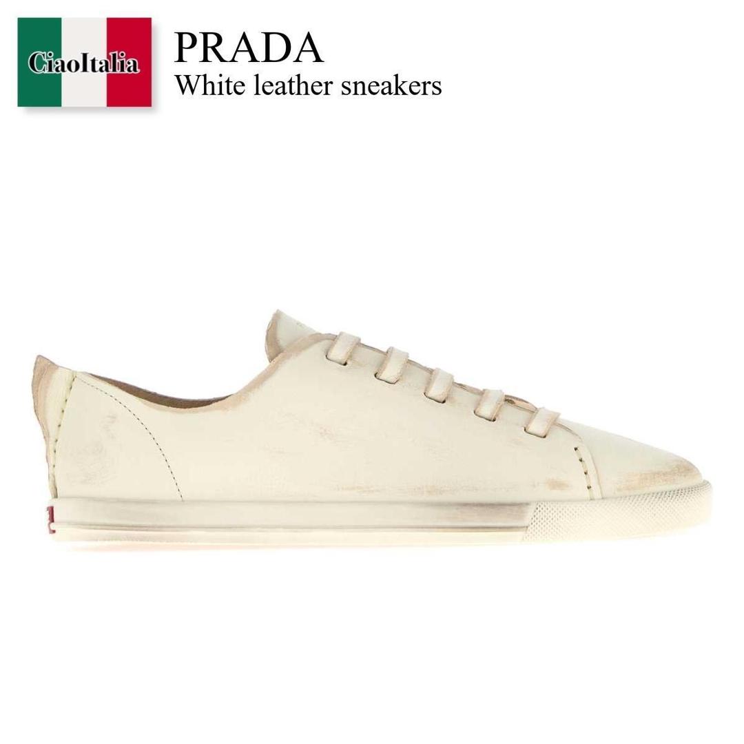 楽天市場】PRADA プラダ スニーカー PRAX ブラッシュドレザー Re-Nylon